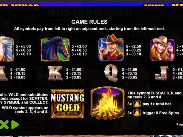 Как играть в Mustang Gold Правила игры Mustang Gold